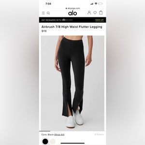 Alo Yoga crop flare leggings
